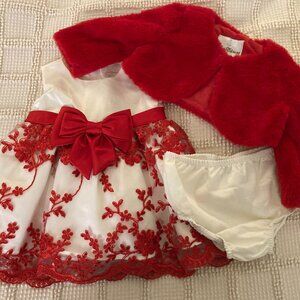 Baby Girl 3-6 Month (6M) Special Occassion Dress Holiday Valentine's Day Outfit